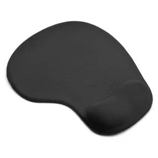 PULABO Mauspad mit Schaumstoff-Handgelenkauflage Mauspad Handgelenkauflage Mousepad rutschfeste Basis Ergonomisches Design Schwarz Langlebig und praktisch langlebig