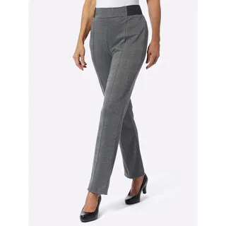 Sieh an! Jersey-Hose in schwarz-steingrau Glencheck | Gr.: 54