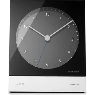 Jacob Jensen Funkwecker Jacob Jensesn Alarm Clock Analog Funk black 351 schwarz