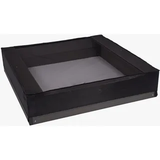Nordic Play Sandkasten 150x150 mit Netz Schwarz