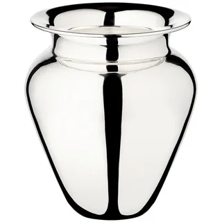 Edzard Vase Antonia (Höhe 17 cm, ø 15 cm, Öffnung ø 9 cm), schwerversilbert - Blumenvase in Silber - Moderne Tulpenvase als Tischdeko