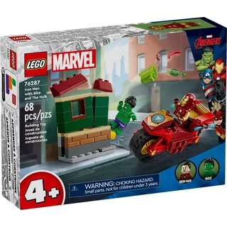 LEGO Marvel Super Heroes Iron Man mit Bike und der Hulk 76287