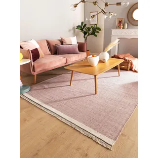 benuta Karla Wollteppich 80 x 120 cm Pink/Rosa