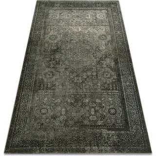 Wollteppich Omega Mamluk Rosette Vintage Iron Grün Green 170x235 Cm