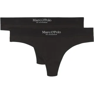 Marc O'Polo Iconic Rib Tanga 2 St. Schwarz XS