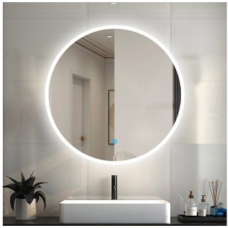 duschspa Badspiegel Badezimmerspiegel Rund Spiegel mit LED Beleuchtung, Φ 50-100 cm Touch - Ø 60 cm