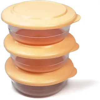 Tupperware Tafelperle 275 ml (3) PFIRSICH OHNE Rand Tafelfeine Schüssel Classic Royal