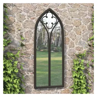vidaXL Gartenspiegel 100 x 45 cm Schwarz