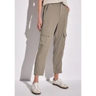 STREET ONE Paperbag Hose Cargo-Look Grau 44
