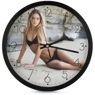 GZYZXP Wanduhr mit Foto, Mit Foto Bild Personalisiert, Personalisierte Wanduhr, leise Wanduhr, Design Wanduhren für Wohnzimmer Schlafzimmer & Küche, 10in, personalisierte Geschenke