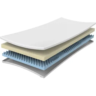 herztal Gelschaum Wendetopper 8 cm 80 x 200 cm Weiß