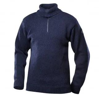 Devold of Norway Nansen Pullover Zip Neck Dunkelblau Melange S