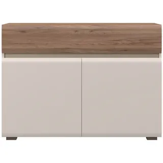Kommode PLACES OF STYLE "Invictus" Sideboards Gr. B/H/T: 118 cm x 45 cm x 86 cm, klein, 1, beige (kaschmirfarbe) Kommode UV lackiert, mit Soft-Close-Funktion