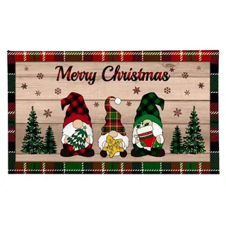 Fußmatte Weihnachten rutschfest 40 x 60 cm Mehrfarbig