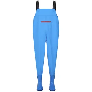 Kraftpaid Angelhose,Wathose,Fischerhose Mit Rutschfesten,Anglerhose Mit Stiefeln Wathose Teichhose,Wathose Anglerhose Mit Stiefel,Wasserdicht,VerschleißFest,Comfort,FüR Angeln Und Wasserspor