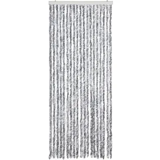 vidaXL Insektenschutz-Vorhang 56 x 185 cm Weiß und Grau