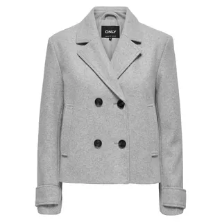 Only Mantel Freja Life Wollmantel - Hellgrau - XS
