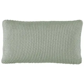 Marc O'Polo Home Dekokissen Nordic knit, aus gestrickter nachhaltiger Baumwolle grün