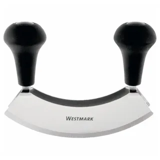 Westmark Wiegemesser Kräuterschneider mit 2 Klingen 17,5 cm schwarz/silber