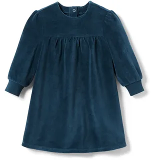 Tchibo - Baby-Nickikleid - Gr. 98/104 - dunkelblau/gepunktet