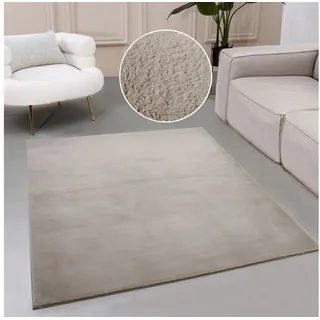 OTTO home Fellteppich Balu, Kunstfellteppich, Modern, Langflor Teppich, rechteckig, Höhe: 20 mm, Kaninchenfell-Haptik, kuschelig, weich, Wohnzimmer, Schlafzimmer braun 180 cm x 230 cm x 20 mm
