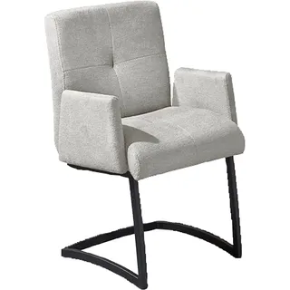 exxpo - sofa fashion Freischwinger Affogato Stoff grau