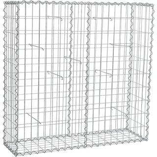 Estexo Gabione Steingabionen Steinkorb Gabionen Wand Drahtkorb 30 cm 100x100x30cm)