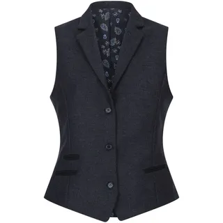 Women Waistcoat Tweed Herringbone Wool Classic Smart Casual Vintage Check 1920s - 48