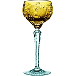 Nachtmann Weinglas mit Schliffdekoration, Braunes Weinglas, Kristallglas, 230 ml, Bernstein, Traube, 35949