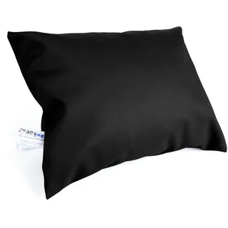 Sport-Tec Kopfkissen, Couchkissen, Therapiekissen, Sitzkissen, Stützkissen aus Kunstleder, 45x35x9 cm, Black - Onyx