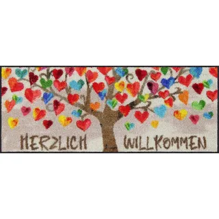 Salonloewe Läufer Fußabtreter klein 30x75 Herzbaum, Läufer Mini, Höhe: 300 mm bunt