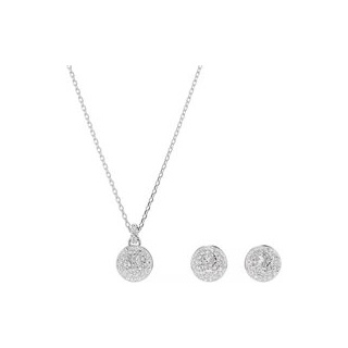 Swarovski Halskette - Meteora set, Rhodium plated - Gr. unisize - in Weiß - für Damen