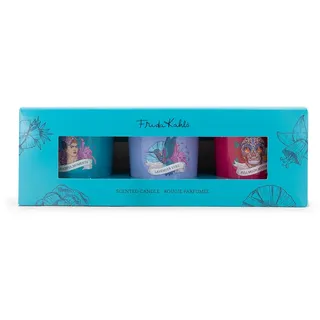 Frida Kahlo Duftkerze 3x70 g weiß
