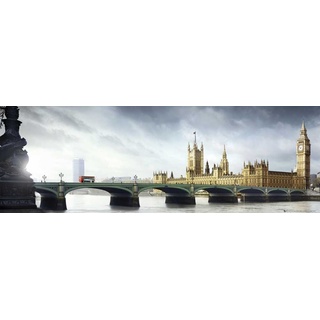 empireposter - London Westminster - Holzplattenbild aus MDF - Größe (cm), ca. 90x30 - Holzplattenbild, NEU - Beschreibung: - Städte Slim Holzbild auf MDF-Platte (Holzfasermaterial) -
