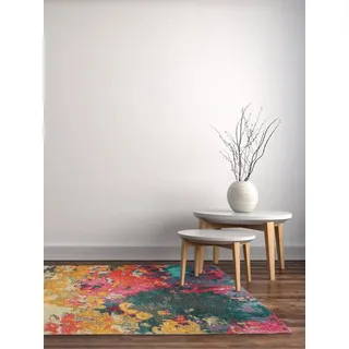 benuta pop Stay Webteppich 75 x 165 cm Bunt