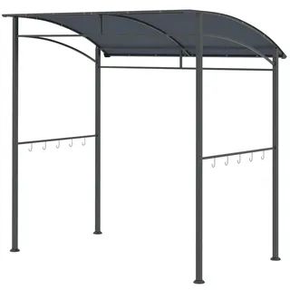 Outsunny Grillpavillon 2,15 x 1,5 m Grau/Schwarz