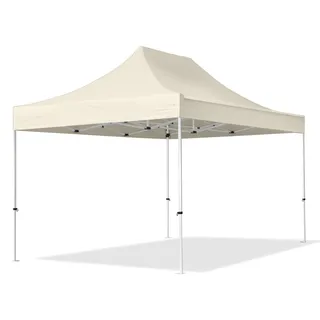 TOOLPORT Faltpavillon Economy 3 x 4,5 m ohne Seitenteile creme 581840