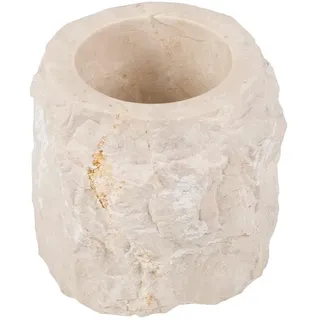 wohnfreuden Marmor WC-Toiletten-Bürstenhalter 10x10 cm poliert Creme Toilettenbürste WC-Garnitur Bad Zubehör