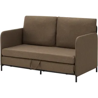 [en.casa] Schlafsofa Soini mit Liegefunktion Braun