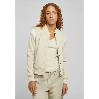 URBAN CLASSICS Inset College Jacke Soft Seagrass / White 5XL