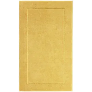 Aquanova Badematte London, Gelb, Textil, Uni, rechteckig, 70x120 cm, für Fußbodenheizung geeignet, rutschfest, Badtextilien, Badematten