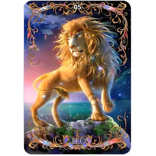 SHEGZHUC 30x40cm Diamond Painting Sternzeichen Löwe 5D Diamant Painting Sternzeichen Löwe Diamond Painting Tiere Diamant Malerei Kunst Stickerei Kreuzstich Bilder Geschenk Wanddekoration