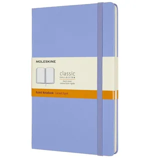 Moleskine Notizbuch A5 liniert hortensienblau