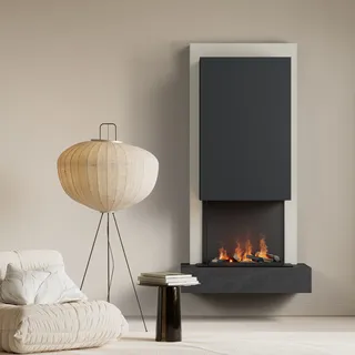muenkel design Arco [Elektrokamin Opti-myst]: Nero (Schiefer schwarz) - Schwarz