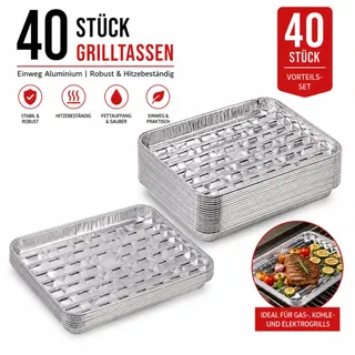 Tepro Grillschale 34 x 23 cm Aluminium silber