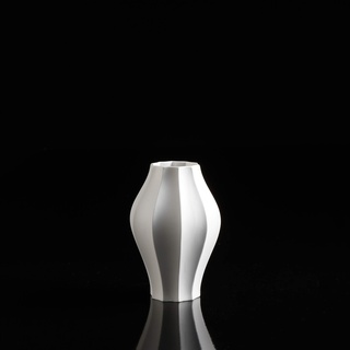 Goebel Vase, Porzellan, Weiß, 18,5 x 12 cm