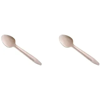GREENBOX Umweltfreundliche Einweg Löffel Holz I Holzbesteck Suppenlöffel Holzlöffel Einwegbesteck I biologisch abbaubar und kompostierbares Besteck I 100 x Einweglöffel 16,5cm (Packung mit 2)