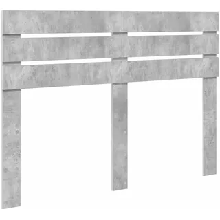 vidaXL Kopfteil Beton Grau Holzwerkstoff