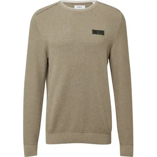 s.Oliver Strickpullover mit Struktur Beige XXL