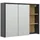 100 cm anthrazit/eiche